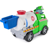 Spin Master Paw Patrol Fire Rescue - Rockys Tanklaster, Spielfahrzeug mit Greiferklaue und Behälter sowie Rocky Hundefigur