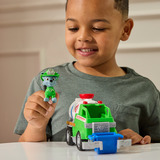 Spin Master Paw Patrol Fire Rescue - Rockys Tanklaster, Spielfahrzeug mit Greiferklaue und Behälter sowie Rocky Hundefigur