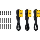 Thermaltake CT140 EX ARGB Sync PC Cooling Fan Bumblebee, Gehäuselüfter gelb, 3er-Pack, 140 mm