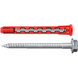 fischer Langschaftdübel HybridPower 10x90 FUS  rot/grau, 10 Stück