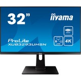 iiyama XUB3293UHSN-B1, LED-Monitor 80 cm(31.5 Zoll), schwarz, UltraHD/4K, 75 Hz, USB-C, VA