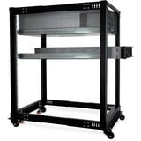 Alphacool ES 19" Open Frame Serverrack , Rack, Server-Gehäuse schwarz, 18 Höheneinheiten