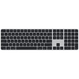 Apple Magic Keyboard mit Touch ID und Ziffernblock, Tastatur silber/schwarz, US-Layout, für Mac Modelle mit Apple Chip