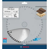 Bosch Professional PRO Wood Kreissägeblatt, Ø 216mm, 60Z Bohrung 30mm, für Kapp- & Gehrungssägen