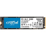 Crucial P2 500 GB, SSD PCIe 3.0 x4, NVMe, M.2 2280