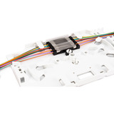 Digitus LWL Crimpspleißschutz, mit Telekomzulassung TS0338/96, Kabelführung silber, 15er Streifen, 