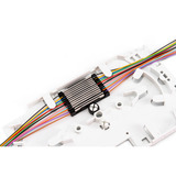 Digitus LWL Crimpspleißschutz, mit Telekomzulassung TS0338/96, Kabelführung silber, 15er Streifen, 
