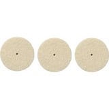 Dremel Polierrad Ø 26 mm (429), Polierscheibe 3 Stück, Schaft Ø 3,2mm