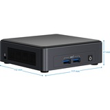 Intel® NUC 11 Pro Kit NUC11TNKi3, Barebone schwarz, ohne Betriebssystem