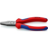 KNIPEX Flachzange 20 02 160, Greifzange rot/blau, gezahnte Griffflächen