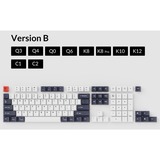 Keychron Key Dye-Sub PBT Keycap BluishBl Full OEM, Tastenkappe dunkelblau/weiß, für Q1/Q2/K2, US-Layout (ANSI)