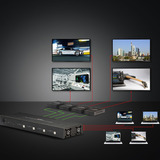 Lindy 4x4 HDMI Matrix Extender, HDMI Splitter schwarz, 70m, Cat.6, 18G 