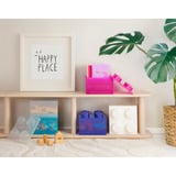 Room Copenhagen LEGO Storage Brick 4 Top Lid Glitter , Aufbewahrungsbox pink/transparent