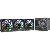 Seasonic MagFlow ARGB, Gehäuselüfter schwarz, 3-Fan Kit, 120 mm