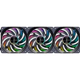 Seasonic MagFlow ARGB, Gehäuselüfter schwarz, 3-Fan Kit, 120 mm