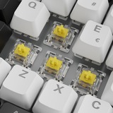 Sharkoon SKILLER SGK50 S3, Gaming-Tastatur weiß, ES-Layout, Gateron Yellow