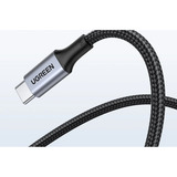 UGREEN 100W USB-C auf USB-C Ladekabel (Nylon) schwarz, 1 Meter, PD 100 Watt