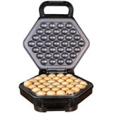 Unold Bubble Waffeleisen Bobby edelstahl/schwarz, 700 Watt