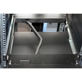 Digitus Modulare HD LCD KVM Konsole mit 19" TFT 8 Port Cat 5, KVM-Switch schwarz, deutsches Tastaturlayout, 8 Port Cat 5 KVM-Switch, Touchpad