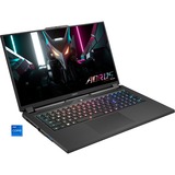 GIGABYTE AORUS 17H BXF-74DE554SH, Gaming-Notebook grau, Windows 11 Home 64-Bit, 360 Hz Display, 1 TB SSD