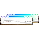 Mushkin DIMM 64 GB DDR4-3200 (2x 32 GB) Dual-Kit, Arbeitsspeicher weiß, MLB4C320EJJP32GX2, Redline Lumina White, INTEL XMP