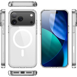 Nevox StyleShell SHOCKFlex, Handyhülle transparent, iPhone 17 Pro, kompatibel mit MagSafe