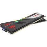 Patriot DIMM 32 GB DDR5-6000 (2x 16 GB) Dual-Kit, Arbeitsspeicher schwarz/weiß, PVVR532G600C36K, Viper Venom RGB, INTEL XMP