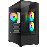 Sharkoon SK6 ARGB , Tower-Gehäuse schwarz, Tempered Glass x 2