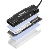 SilverStone SST-TP03-ARGB, Kühlkörper schwarz, unterstützt M.2 2280 SSD
