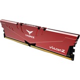 Team Group DIMM 16 GB DDR4-3200 (2x 8 GB) Dual-Kit, Arbeitsspeicher rot, TLZRD416G3200HC16FDC01, VULCAN Z, INTEL XMP