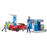 bruder bworld Tankstelle mit Waschplatz, Spielfigur 