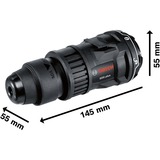 Bosch Professional FlexiClick-Bohrhammeraufsatz GFA 12-H Professional, Bohrfutter schwarz, für Akkuschrauber GSR 12V-15 FC / -35 FC
