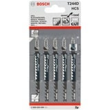 Bosch Professional Stichsägeblatt T 244 D Speed for Wood, 100mm 5 Stück