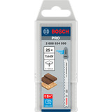 Bosch Stichsägeblatt T 144 DF Speed for Hard Wood, 100mm 25 Stück