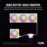 Corsair iCUE LINK LX140-R RGB PWM Reverse, Gehäuselüfter weiß, 140 mm