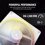 Corsair iCUE LINK LX140-R RGB PWM Reverse, Gehäuselüfter weiß, 140 mm