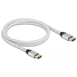 DeLOCK Ultra High Speed HDMI-Kabel 48 Gbps 8K 60Hz silber, 1 Meter