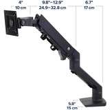 Ergotron HX Monitor Arm mit HD-Gelenk, Monitorhalterung schwarz