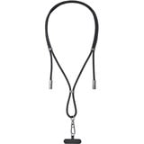 Intenso Handykette und Lade-/Datenkabel Cell Phone Charging Lanyard schwarz, 1,65 Meter, USB-C, PD3.0 / QC4.0, Nylon