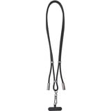 Intenso Handykette und Lade-/Datenkabel Cell Phone Charging Lanyard schwarz, 1,65 Meter, USB-C, PD3.0 / QC4.0, Nylon