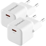 Intenso Power Adapter W30C 2-pack GaN, Ladegerät weiß, 30Watt