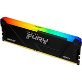 Kingston FURY DIMM 16 GB DDR4-3200  , Arbeitsspeicher schwarz, KF432C16BB2A/16, Beast RGB, INTEL XMP