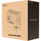 Ocypus Gamma C50 ARGB, Tower-Gehäuse weiß, Tempered Glass