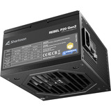 Sharkoon Rebel P20 Gen2 850 Black, PC-Netzteil schwarz, 1x 12 Pin High Power Anschluss, 3x PCIe, Kabelmanagement, 850 Watt