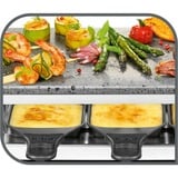 Tefal Raclette-Grill Pierrade PR457B grau/schwarz, 1.350 Watt, für 10 Personen