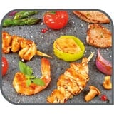 Tefal Raclette-Grill Pierrade PR457B grau/schwarz, 1.350 Watt, für 10 Personen