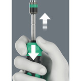 Wera Kraftform Kompakt 20 RA-R, Bit-Satz schwarz/grün, 6-teilig, 1/4", mit Ratschenfunktion und Rapidaptor Schnellwechselfutter