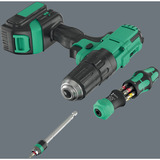 Wera Kraftform Kompakt 20 RA-R, Bit-Satz schwarz/grün, 6-teilig, 1/4", mit Ratschenfunktion und Rapidaptor Schnellwechselfutter