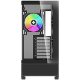 Xilence Flare X909.ARGB, Tower-Gehäuse schwarz, Tempered Glass x 2