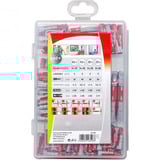 fischer Profi-Box DuoPower kurz/lang (150 Teile), Dübel hellgrau/rot, 150-teilig